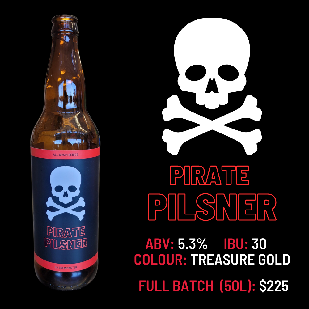 Pirate Pilsner Craft Beer BA Brewmaster
